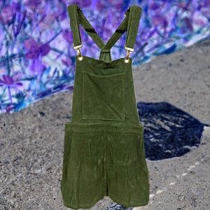 Overall Pocket Corduroy Dress